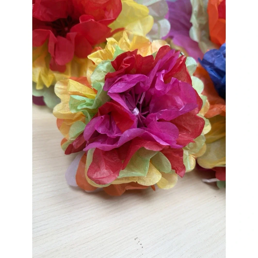 Colorful Fiesta Paper Tissue Pom‎ Poms 20 Pieces Cinco de Mayo Party Decorations